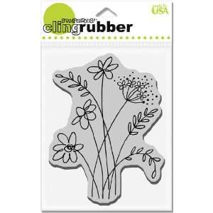  Cling Rubber Stamp Spring Sprigs