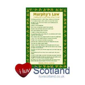  Tea Towel Murphys Law Toys & Games