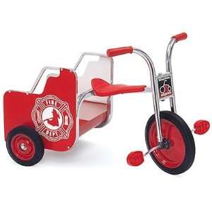   Silver Rider Fire Truck Cargo Trike for Two by Angeles Toys & Games