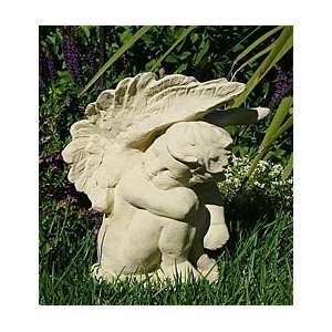  Made In USA Cast Stone Crying Angel Garden Statue