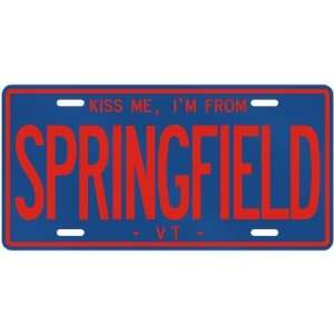   FROM SPRINGFIELD  VERMONTLICENSE PLATE SIGN USA CITY