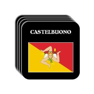 Italy Region, Sicily (Sicilia)   CASTELBUONO Set of 4 Mini Mousepad 