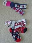 NWT GIRLS JUSTICE DANCE NAVY WHITE RED HEADBANDS MIX NOT MATCH SOCKS S 