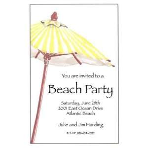   , Custom Personalized Beach And Pool Parties Invitation, by Odd Balls