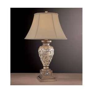   Romance Tall 3 Way Ceramic Table Lamp, 1 Light, 150 Total Watts, Cream