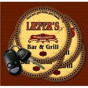LIEFERS Family Name Bar & Grill Coasters  Kitchen 