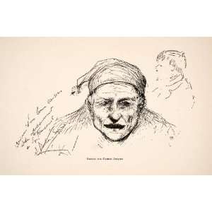  1892 Print Jules Bastien Lepage Portrait Study Father 