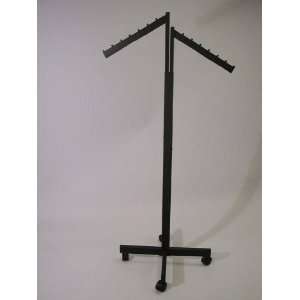  2 WAY RECT UPRIGHT RACK WITH 2 WATERFALL FLAG ARMS X BASE 