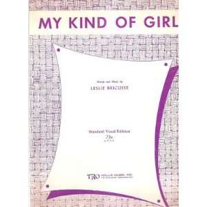  Sheet Music My Kind Of Girl Leslie Bricusse 191 
