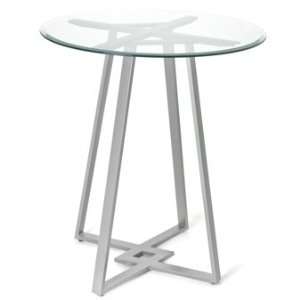 Amisco Dirk Glass Top Bar Height Table 