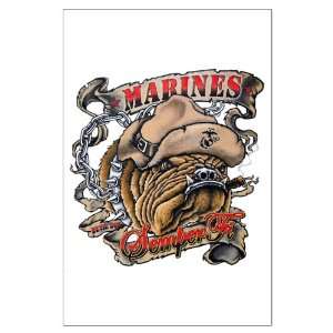   Large Poster US Marines Semper Fi Devil Dog Smoking 