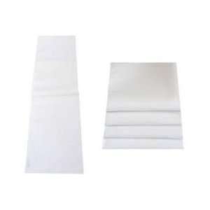  Ivory White Large Soft Cotton Feel Table Runner 228cm x 