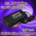 Toshiba Genuine Laptop AC Adapter Charger + Power Cord 19V 9.5A 