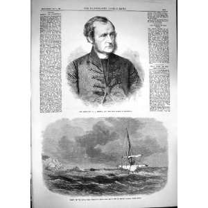  1867 Rev. Selwyn Bishop Lichfield Royal Mail Ship Rhone 