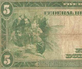  BILL FEDERAL RESERVE NOTE CHICAGO Fr 871A OLD PAPER MONEY  