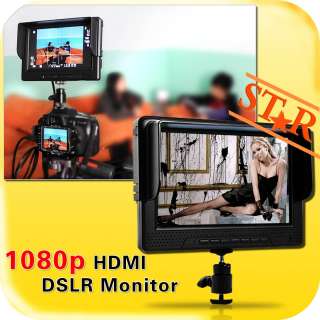 inch HD 1080P LCD Field On Camera Top Video Cam Monitor(DSLR,HDMI IN 