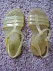 euc baby gap clear yellow jelly sandals jellies shoes toddler