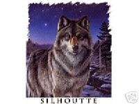 Wildlife T Shirt   SILHOUTTE WOLF  