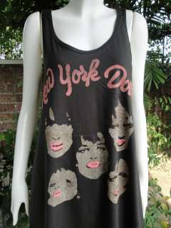 NEW YORK DOLLS American Glam Rock Dress T Shirt M/L  