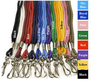 10 Black Lanyards for Backstage Pass Invitations  