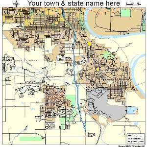  Street & Road Map of Bellevue, Nebraska NE   Printed 