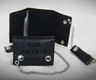 Pulp Fiction Bad Mother F@cker Leather Wallet & Chain  