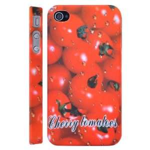  Cherry Tomatoes Fruit Pattern Plastic Hard Case for iPhone 