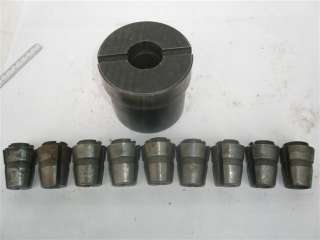 USED BALAS COLLET ADAPTER WITH C8 COLLET SET  