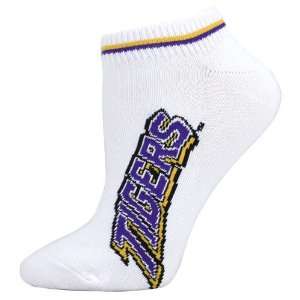  LSU Tigers White Ladies 9 11 Ankle Socks Sports 