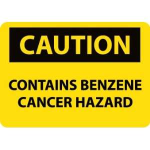  SIGNS CONTAINS BENZENE CANCER HAZARD