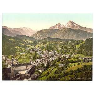  Berchtesgaden from Lochstein,Upper Bavaria,Germany,c1895 