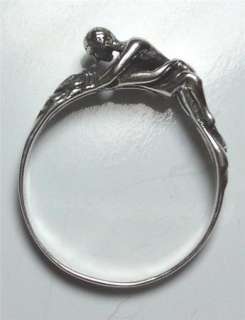 Kama Sutra Stel Silver Ring Sz15 Missionary Position k3  