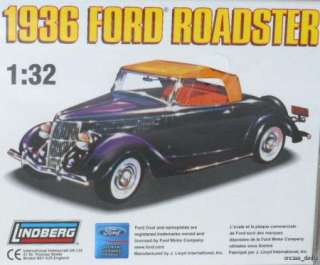   32 1936 Ford Roadster Plastic Authentic Scale Model Kit #72142 NEW
