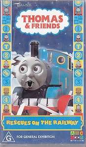 PAL VHS VIDEO  THOMAS TANK ENGINE & FRIENDS RESCUES ON THE RAILWAY 