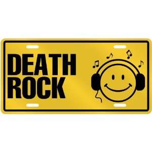   LISTEN DEATH ROCK  LICENSE PLATE SIGN MUSIC