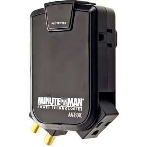    Minuteman SlimLine MMS130RC 3 Outlets Surge Suppressor Electronics