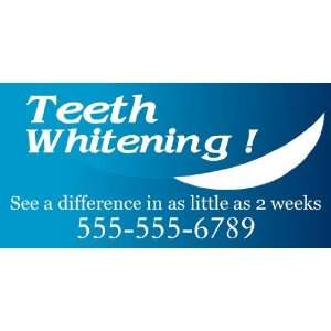  3x6 Vinyl Banner   Dental Teeth Whitening 