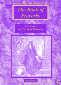 Baptist Sunday School Lessons   Book of Proverbs KJV  