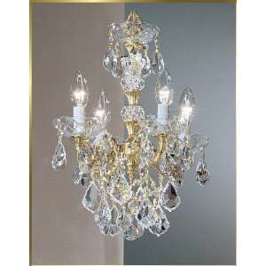  Small Crystal Chandelier, CL 5544 OWB, 4 lights, Old World 