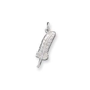  Sterling Silver Quill Charm   JewelryWeb Jewelry
