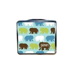  Elephants Boys Personalized Lunch Box