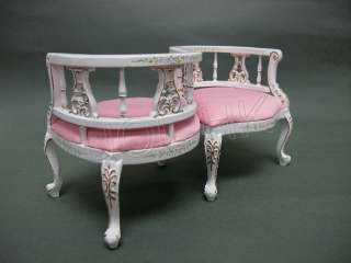 Miniature Lover Chair for Barbie or 16 scale doll  