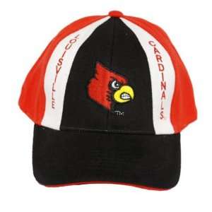  NCAA LOUISVILLE CARDINALS VILLE BLK RED COTTON HAT CAP 