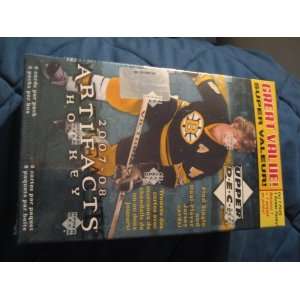 NHL Hockey Upper Deck Artifacts 2007 08 2008 Bonus Box 8 Packs Cards 