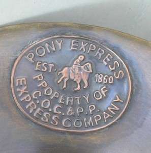 Solid Brass Spittoon Pony Express Cuspidor Old West New  