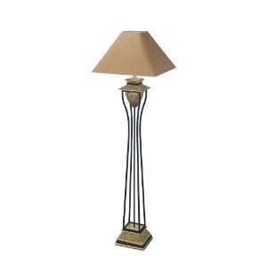  Home Deco Floor Lamp with Taupe Linen Shade