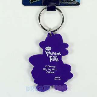 Disney Phineas and Ferb Agent P Soft Touch Key Chain   Flat Ring 