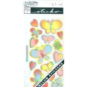   Vellum Stickers Butterflies SPVM 42, 6 Item(s)/Order