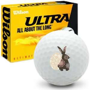 Art Nouveau Rabbit 1   Wilson Ultra Ultimate Distance Golf Balls 