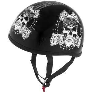 Skid Lid Helmets Original Graphics Helmet, Thug Skull, Helmet Type 